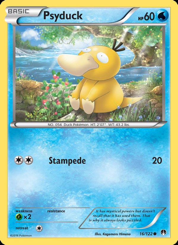 Psyduck 16/122 - BREAKpoint Pokemon card