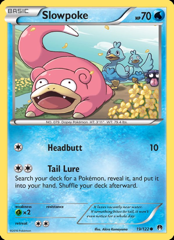 Slowpoke 19/122 - BREAKpoint Pokemon card