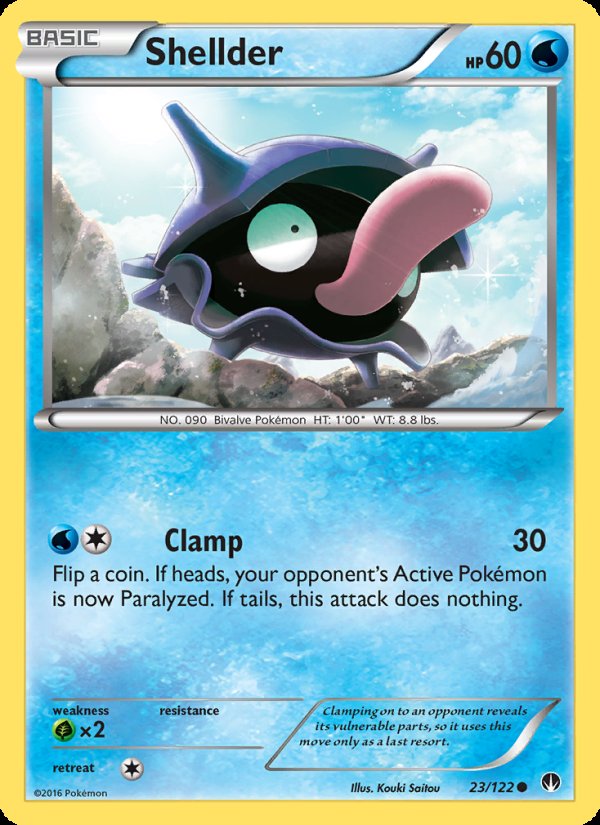 Shellder 23/122 - BREAKpoint Pokemon card