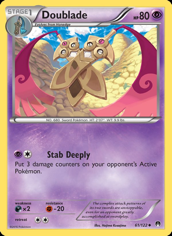Doublade 61/122 - BREAKpoint Pokemon card