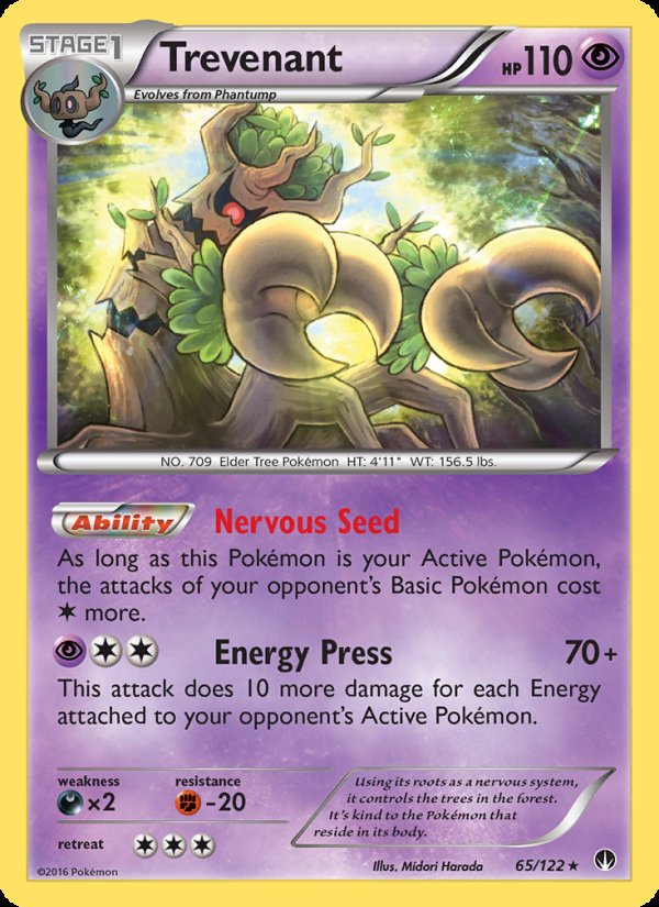 Trevenant 65/122 - BREAKpoint Pokemon card