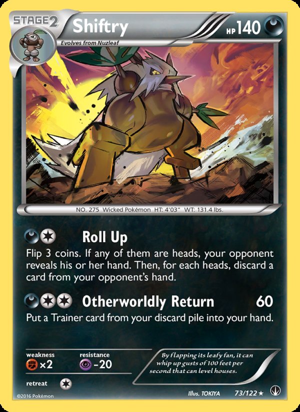 Shiftry 73/122 - BREAKpoint Pokemon card