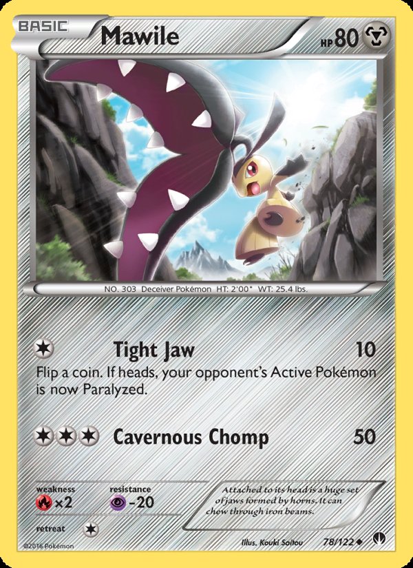 Mawile 78/122 - BREAKpoint Pokemon card