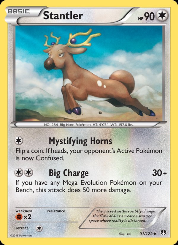 Stantler 91/122 - BREAKpoint Pokemon card