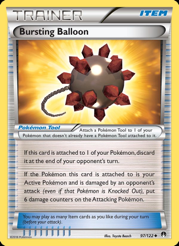 Bursting Balloon 97/122 - BREAKpoint Pokemon card