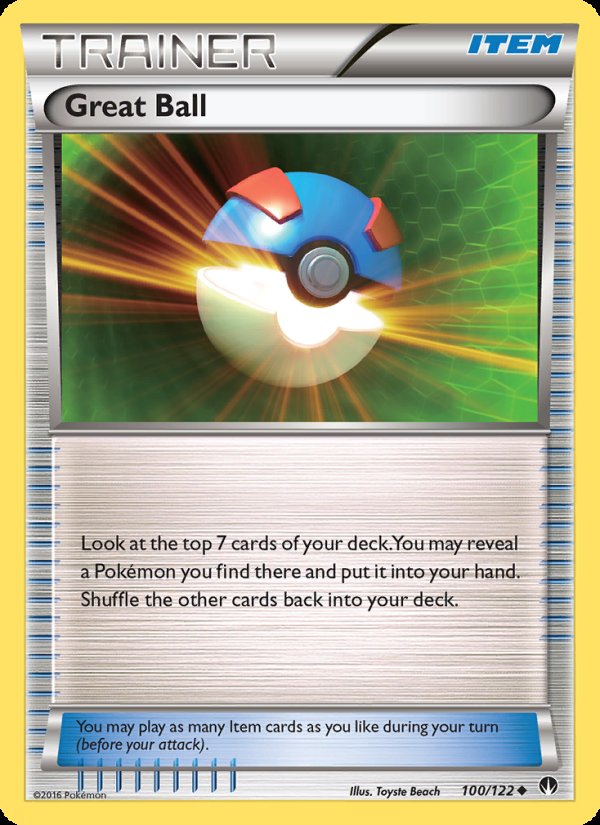 Great Ball 100/122 - BREAKpoint Pokemon card