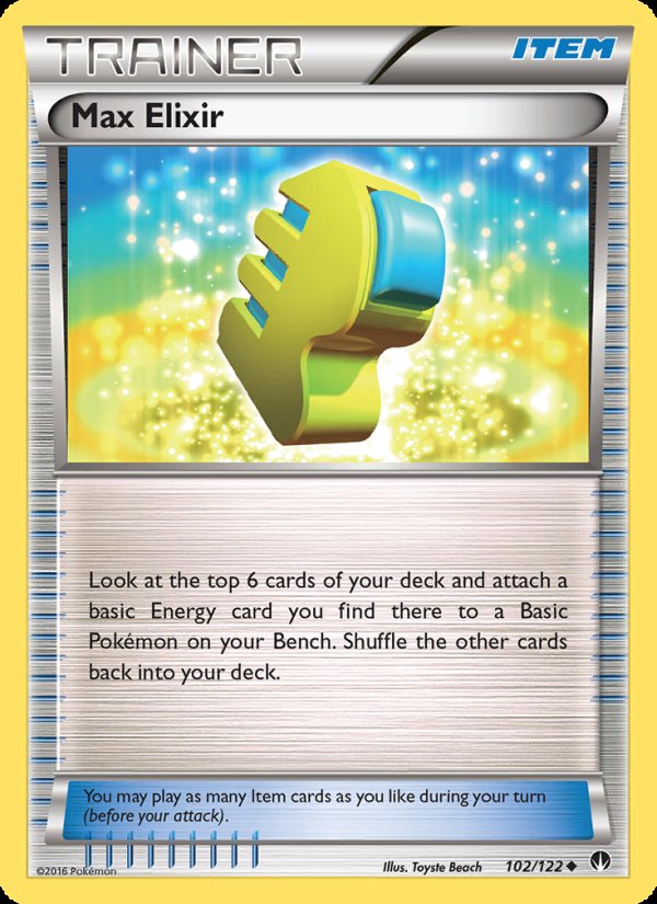 Max Elixir 102/122 - BREAKpoint Pokemon card