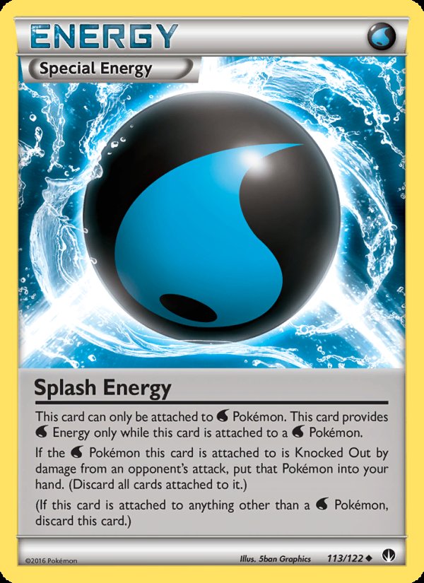 Splash Energy 113/122 - BREAKpoint Pokemon card