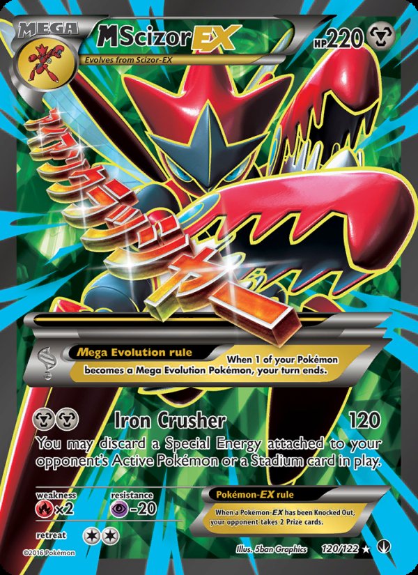 M Scizor EX 120/122 - BREAKpoint Pokemon card