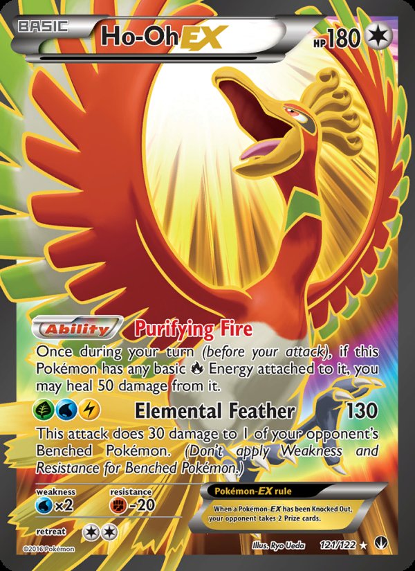 Ho-Oh EX 121/122 - BREAKpoint Pokemon card