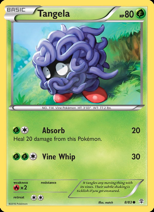 Tangela 8/83 - Generations Pokemon card