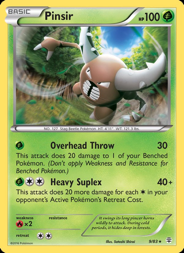 Pinsir 9/83 - Generations Pokemon card