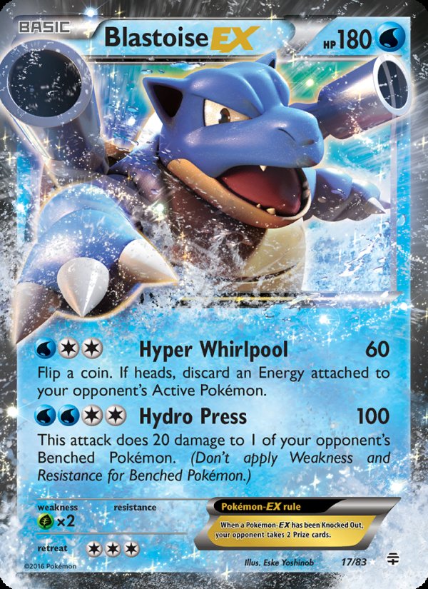 Blastoise EX 17/83 - Generations Pokemon card