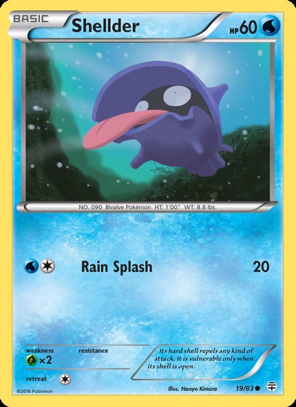 Shellder 19/83 - Generations Pokemon card