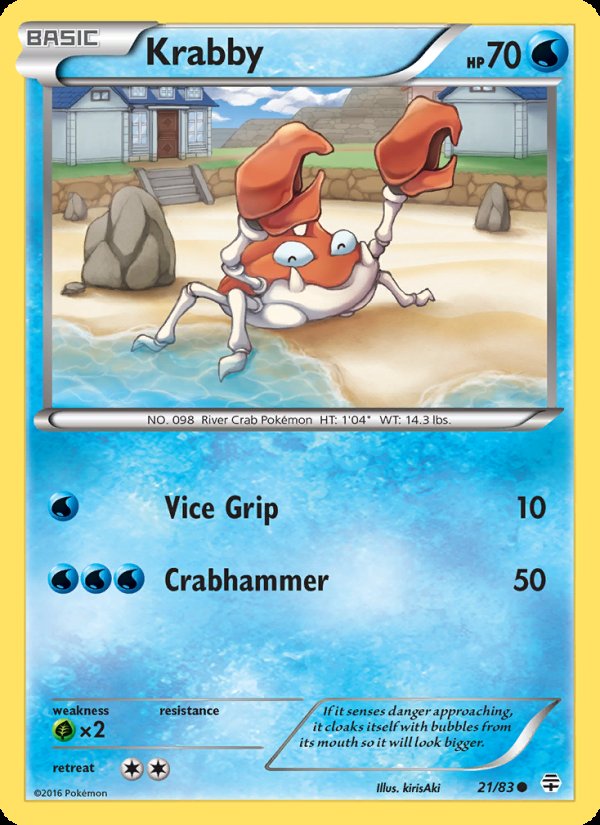 Krabby 21/83 - Generations Pokemon card
