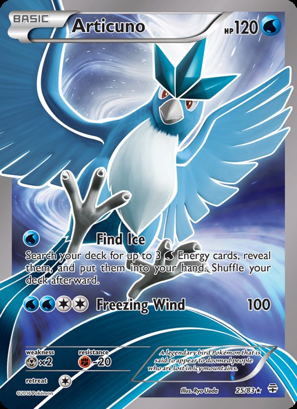 Articuno 25/83 - Generations Pokemon card