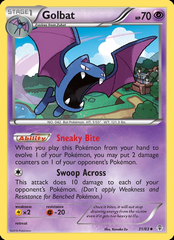 Golbat 31/83 - Generations Pokemon card