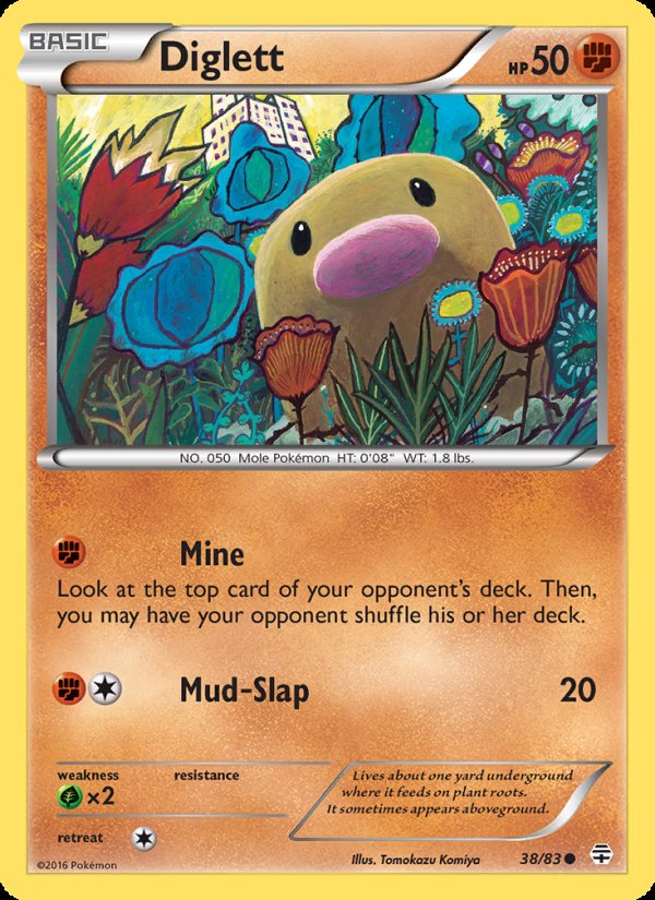Diglett 38/83 - Generations Pokemon card