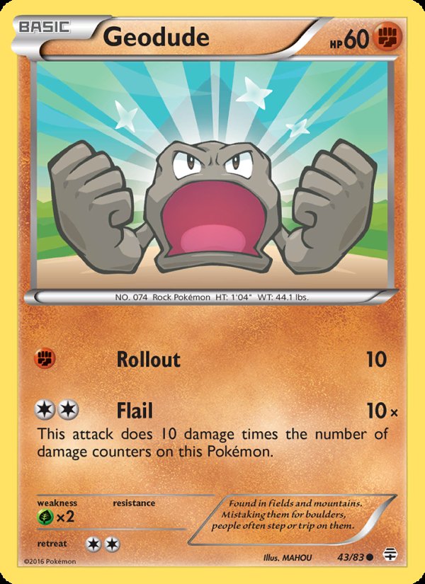 Geodude 43/83 - Generations Pokemon card