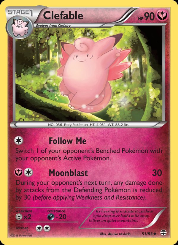 Clefable 51/83 - Generations Pokemon card