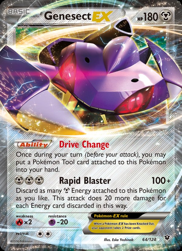 Genesect EX 64/124 - Fates Collide Pokemon card