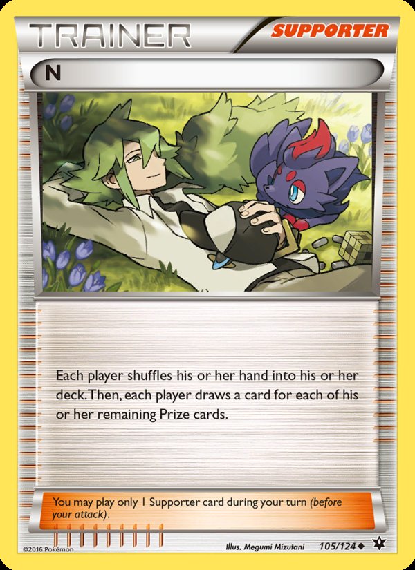 N 105/124 - Fates Collide Pokemon card