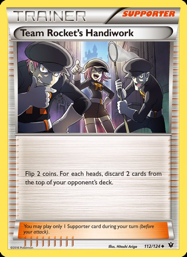 Team Rocket's Handiwork 112/124 - Fates Collide Pokemon card