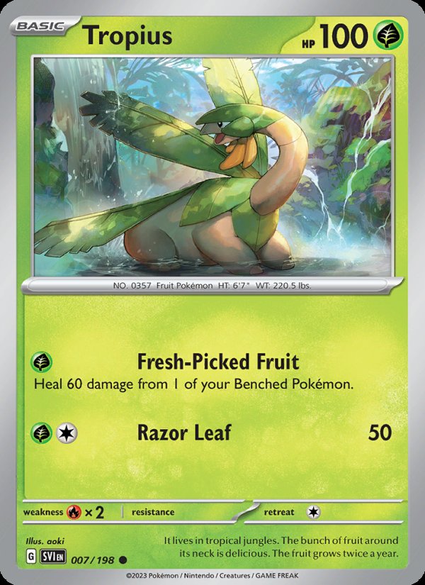 Tropius 007/198 - Scarlet & Violet Pokemon card