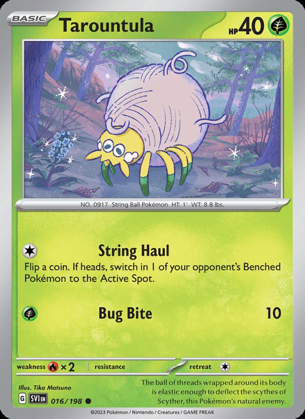 Tarountula 016/198 - Scarlet & Violet Pokemon card