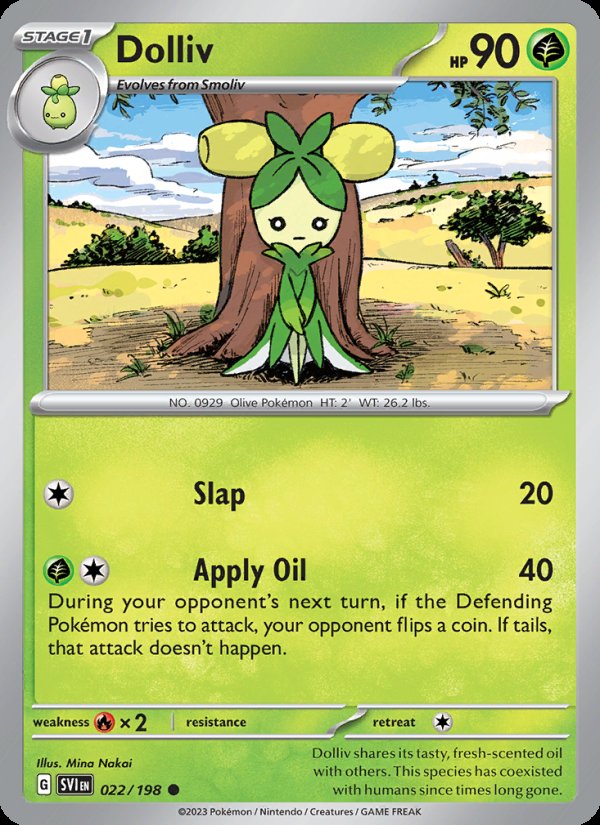 Dolliv 022/198 - Scarlet & Violet Pokemon card