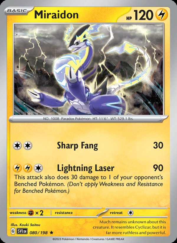 Miraidon 080/198 - Scarlet & Violet Pokemon card