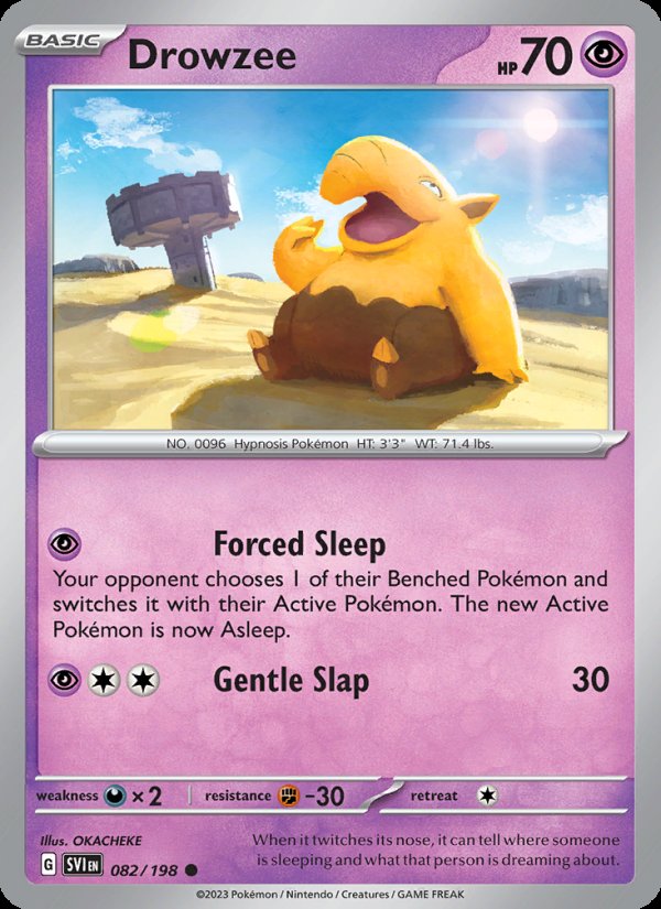 Drowzee 082/198 - Scarlet & Violet Pokemon card