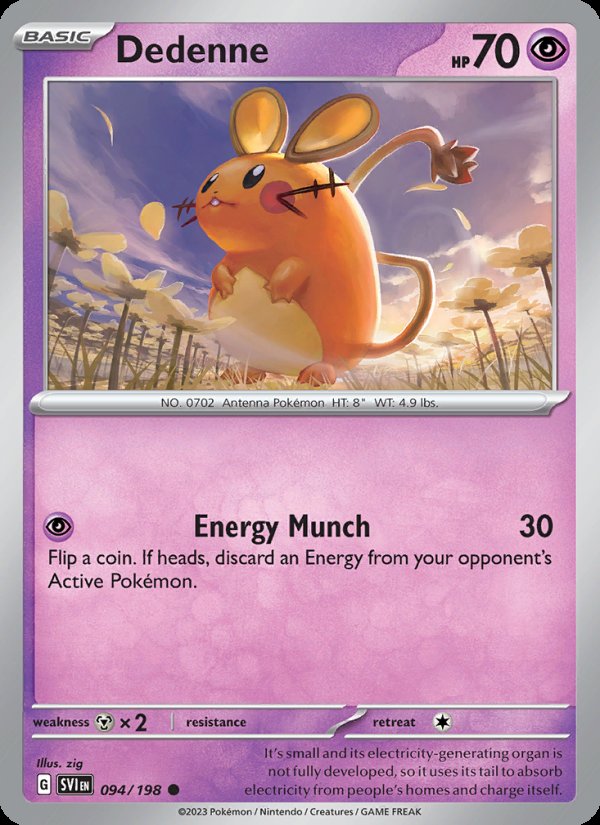 Dedenne 094/198 - Scarlet & Violet Pokemon card