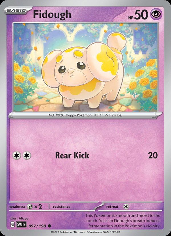 Fidough 097/198 - Scarlet & Violet Pokemon card