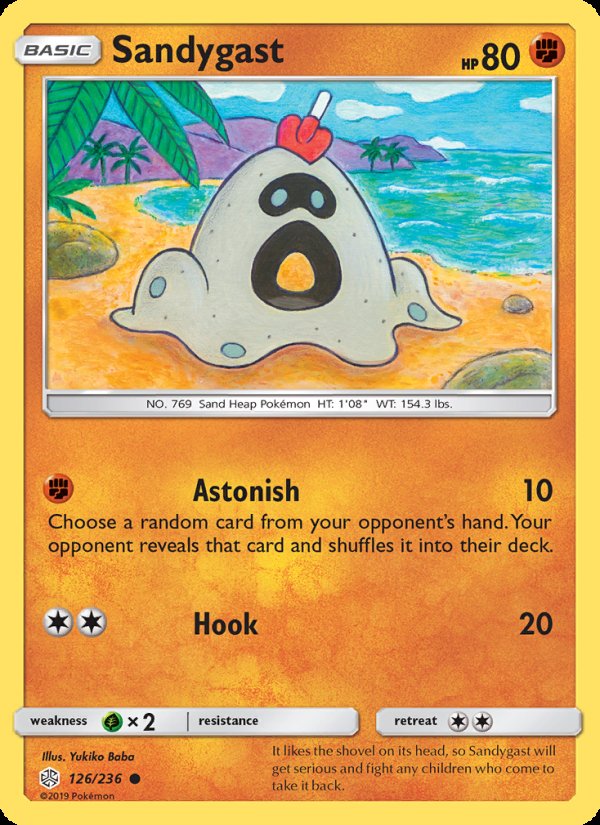 Sandygast 126/236 - Cosmic Eclipse Pokemon card