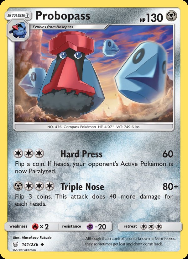 Probopass 141/236 - Cosmic Eclipse Pokemon card