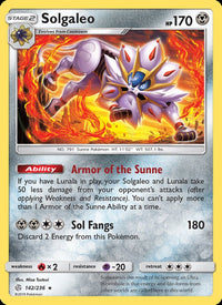 Solgaleo 142/236 - Cosmic Eclipse Pokemon card