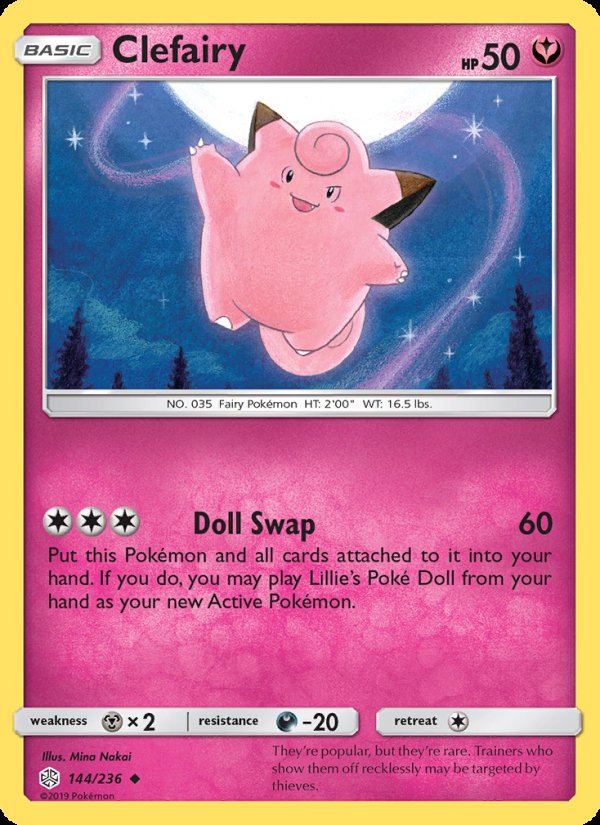 Clefairy 144/236 - Cosmic Eclipse Pokemon card