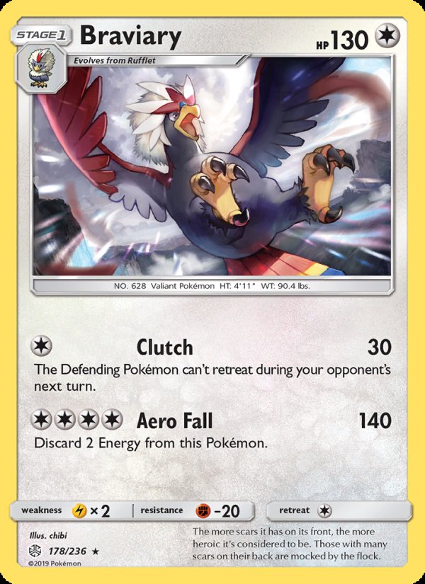 Braviary 178/236 - Cosmic Eclipse Pokemon card