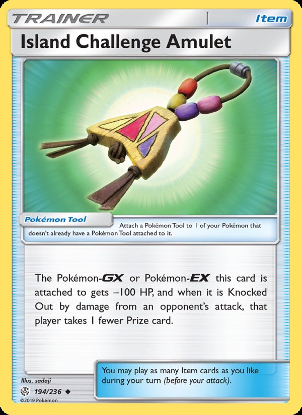 Island Challenge Amulet 194/236 - Cosmic Eclipse Pokemon card