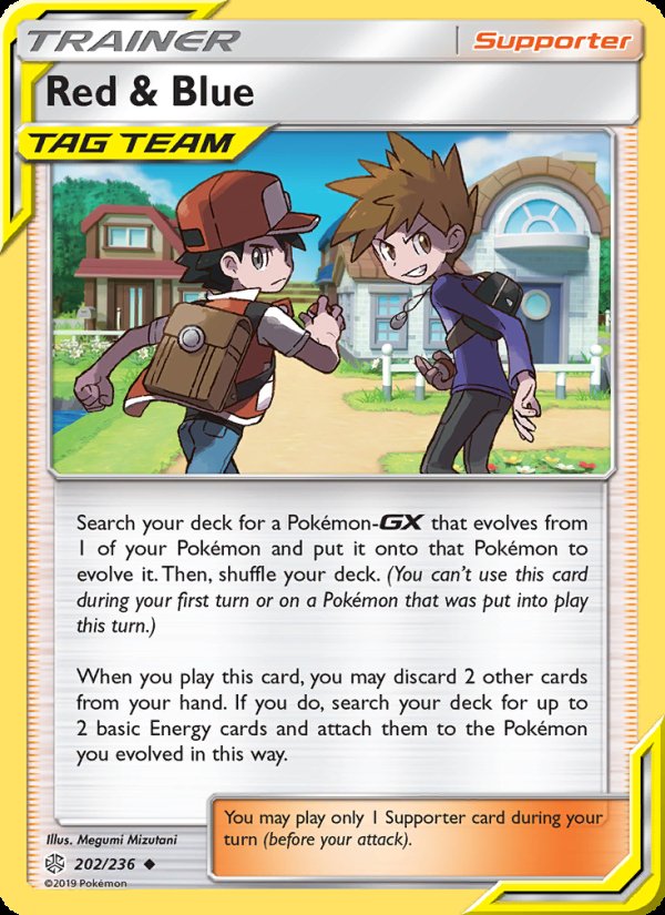 Red & Blue 202/236 - Cosmic Eclipse Pokemon card