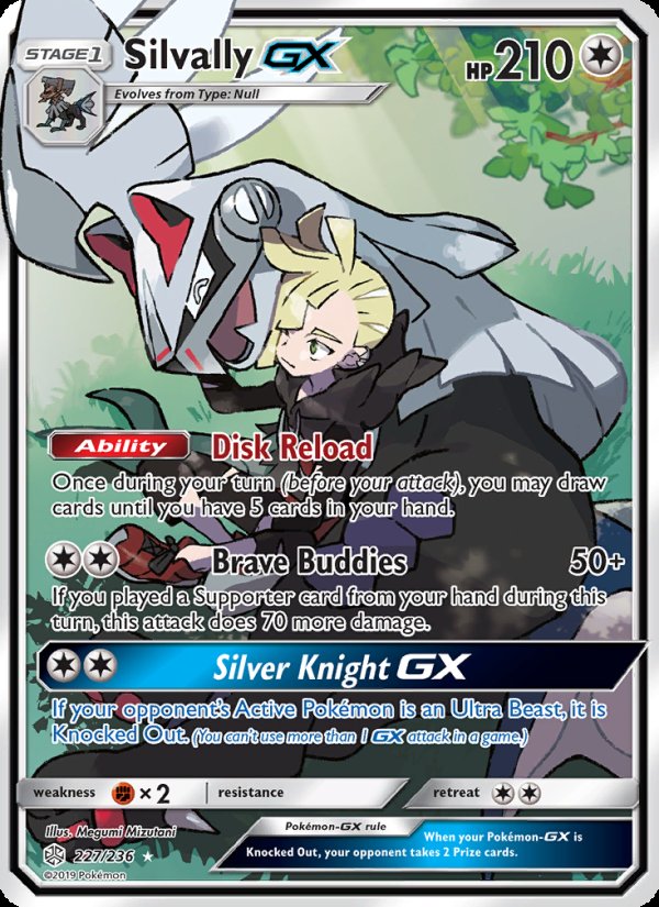 Silvally GX 227/236 - Cosmic Eclipse Pokemon card