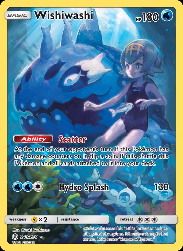 Wishiwashi 240/236 - Cosmic Eclipse Pokemon card