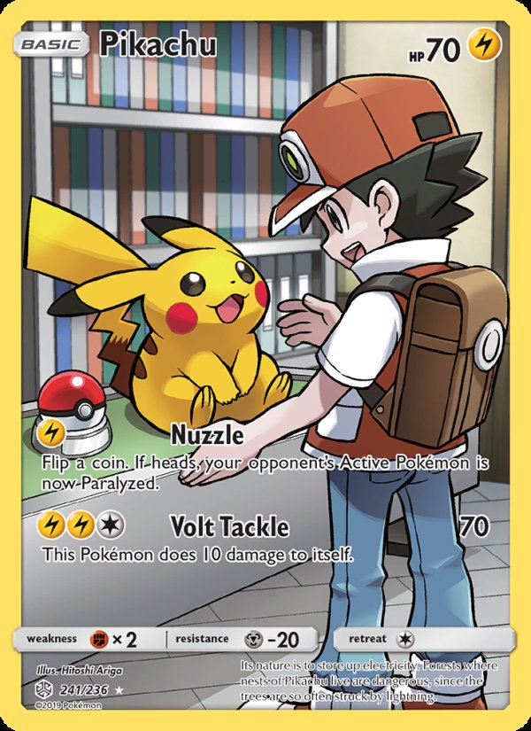 Pikachu 241/236 - Cosmic Eclipse Pokemon card