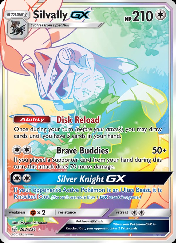 Silvally GX 262/236 - Cosmic Eclipse Pokemon card