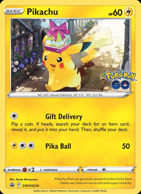 Pikachu SWSH234/307 - SWSH Black Star Promos Pokemon card