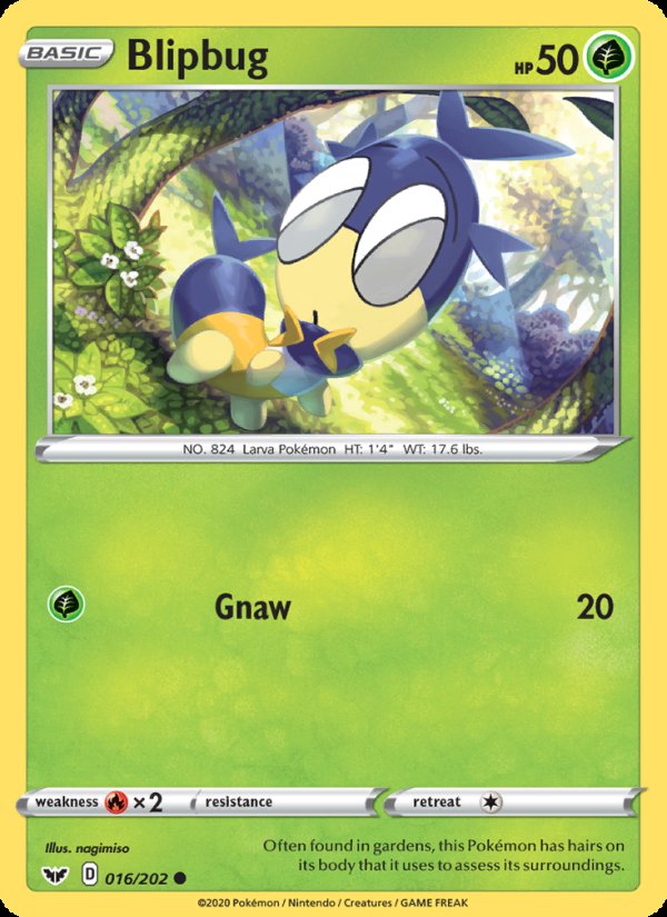 Blipbug 16/202 - Sword & Shield Pokemon card