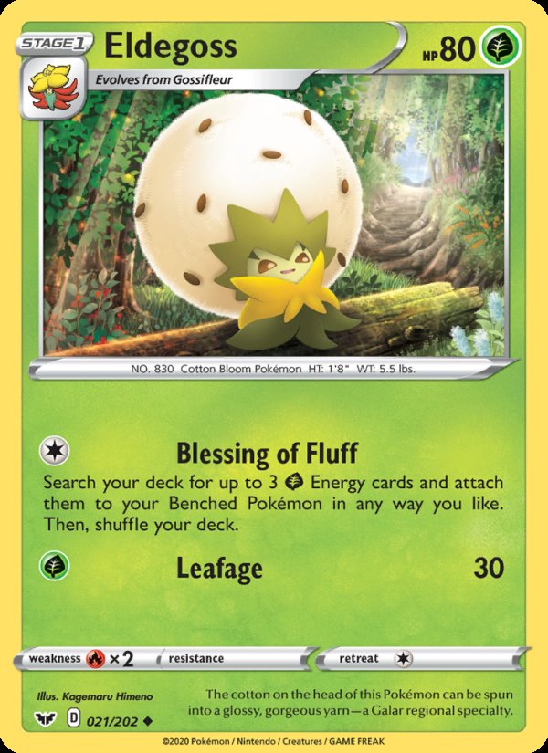 Eldegoss 21/202 - Sword & Shield Pokemon card