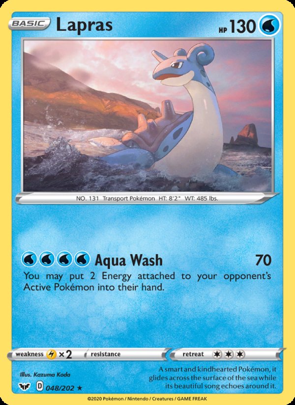 Lapras 48/202 - Sword & Shield Pokemon card