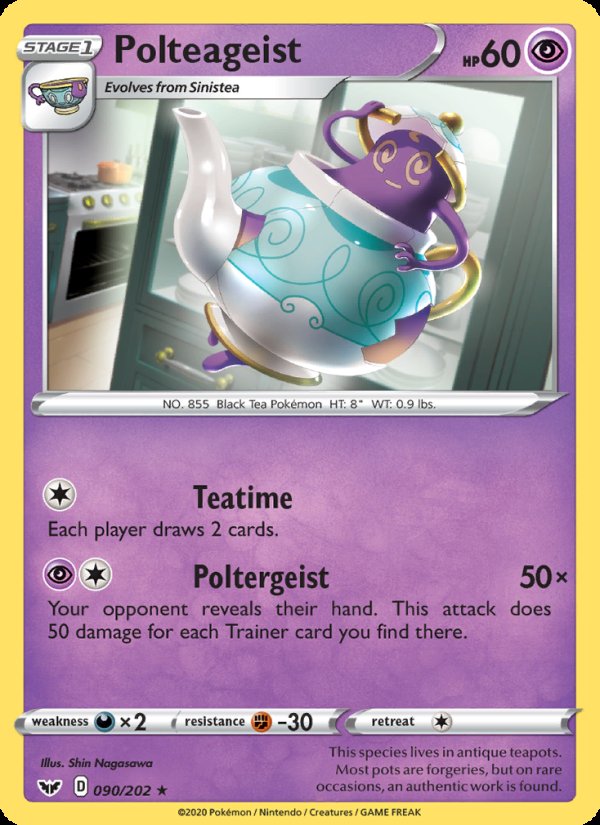 Polteageist 90/202 - Sword & Shield Pokemon card